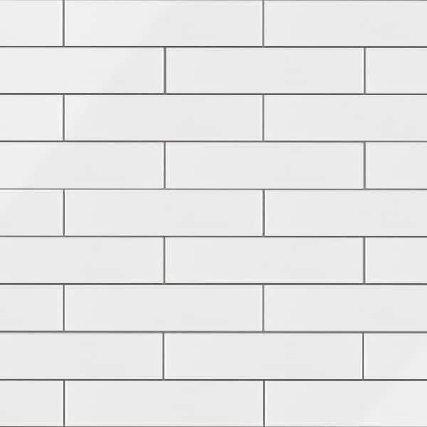 Metro Soho Subway Matte White 2 in. x 8 in. Porcelain Floor and Wall Tile (3.06 sq. ft./Case)