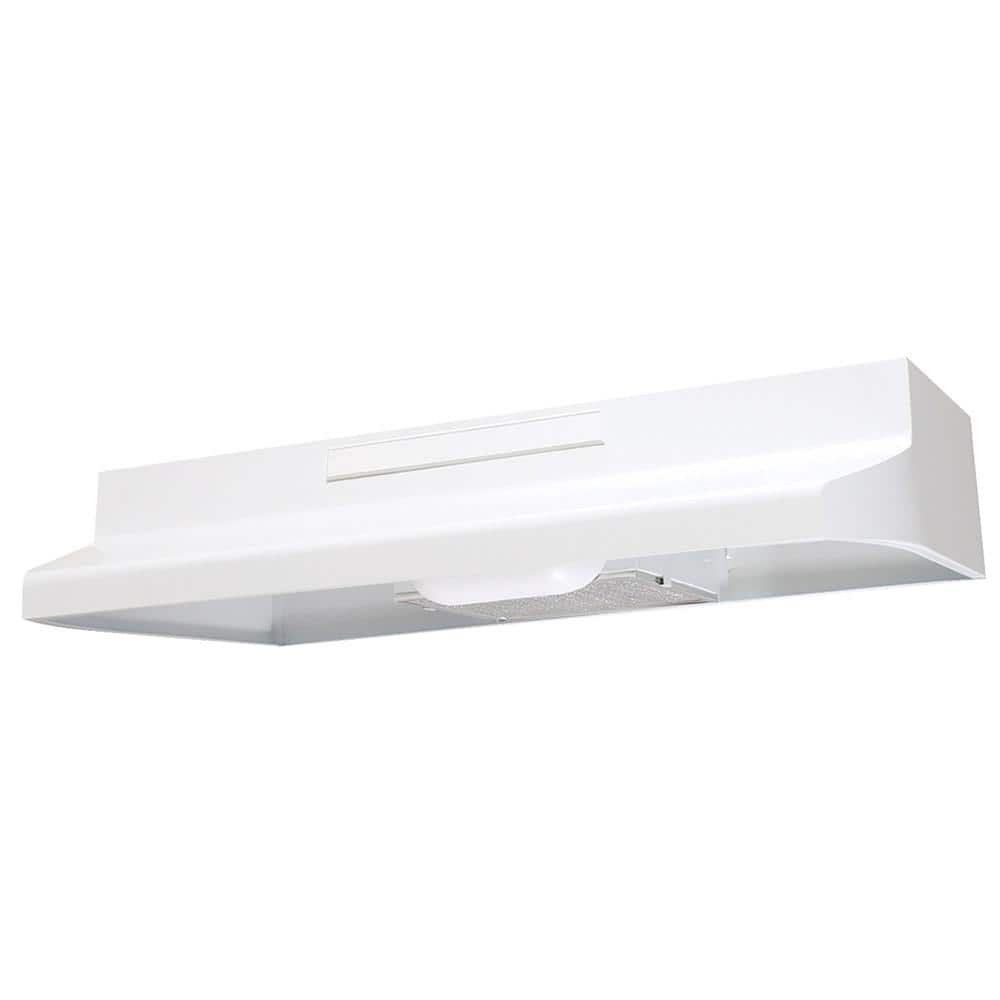 Air King 30 in. ENERGY STAR Certified Convertible Under Cabinet ADA Compliant Range Hood with Light in White -  ESZ303ADA