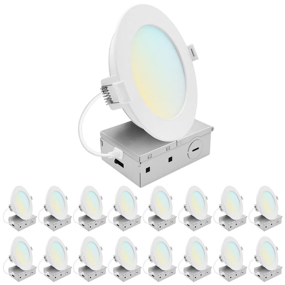 5 In. Integrated LED Recessed Light, Mini Panel Light, 5CCT, 1200LM, 13W, 100° Beam, Dimmable, ETL Listed 16 Pack price history on PriceWatchPro
