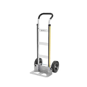 800 lbs. Capacity Aluminum Hand Truck with Wide load Toe Plate, Wide Grip Handle, and Premium Flat Free Wheels