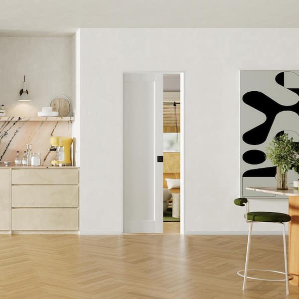 TENONER (2- 18 in.) 36 in. x 80 in. 1-Panel White Primed Wood