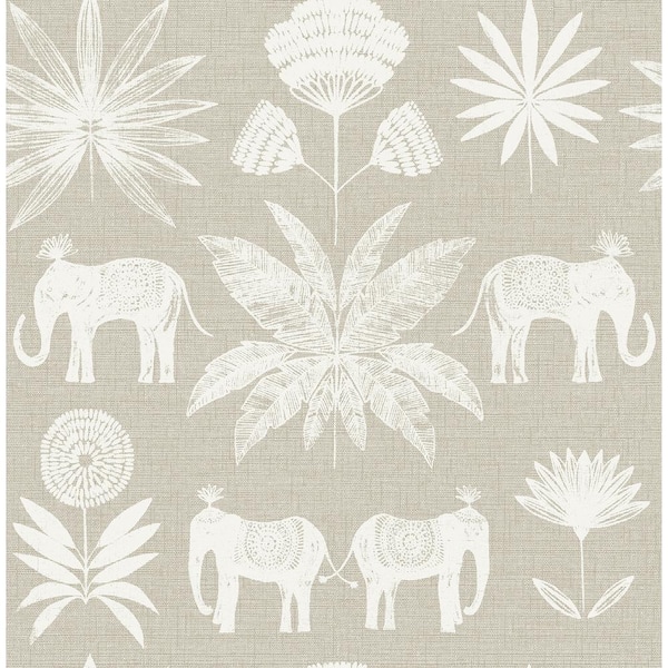 Elephant Print Fabric, Wallpaper and Home Decor