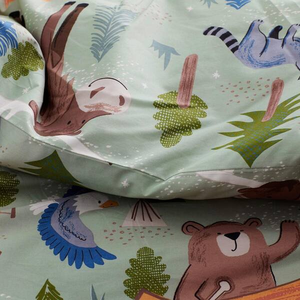 The Company Store Company Kids Jungle White Multi Full/Queen Cotton Quilt