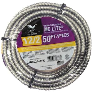 12/2 x 50 ft. Solid MC Lite Cable