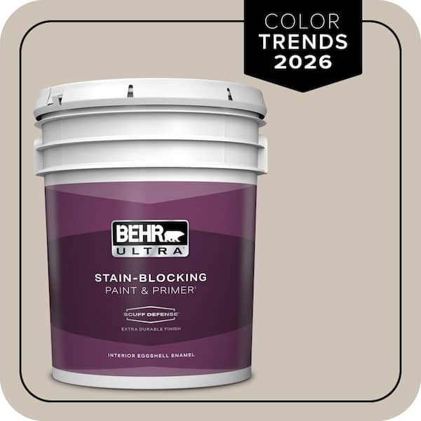 BEHR ULTRA 5 gal. #720C-3 Wheat Bread Extra Durable Eggshell Enamel Interior Paint & Primer