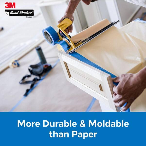 3m Hand-Masker 400 Ft X 12 Ft X 0.31 Mil Painter's Plastic Plus | HD Supply