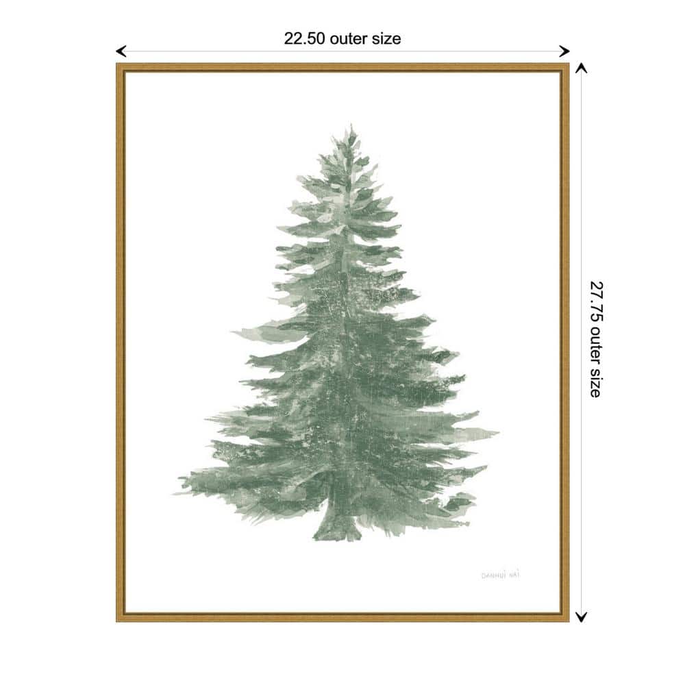 Sylvie Gold Framed Holiday Tree Canvas Print, 24" x 29"