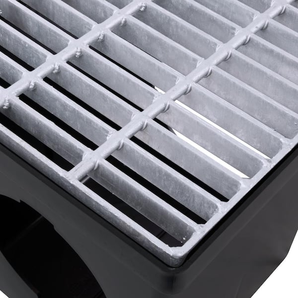 Nds 12 In Plastic Square Drainage Catch Basin 2 Opening Kit With Metal Grate 1200mtlkit The Home Depot Nds 12 In Plastic Square Drainage Catch Basin 2 Opening Kit With Metal Grate 1200mtlkit The Home Depot