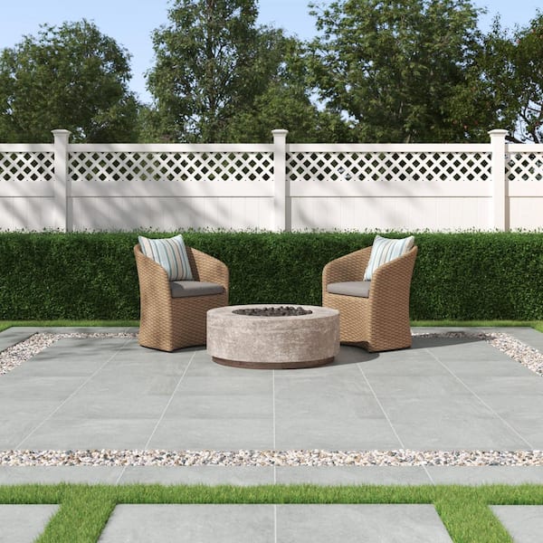 MSI Vulkon Grey 2 cm. x 24 in. x 24 in. Matte Porcelain Paver Tile (56 sq. ft. / pallet)