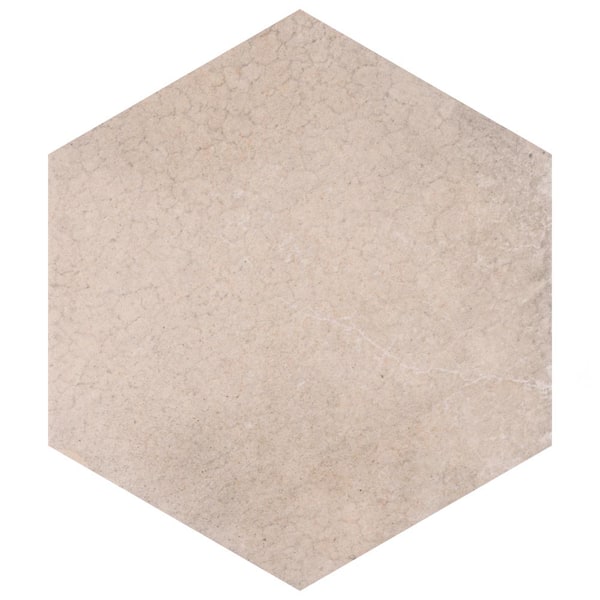Merola Tile Heritage Hex Rose 7 in. x 8 in. Porcelain Floor and Wall Tile (7.5 sq. ft./Case)