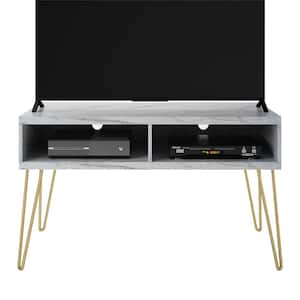 Athena 42 in. White Mable TV Stand Fits TV's up to 42 in.