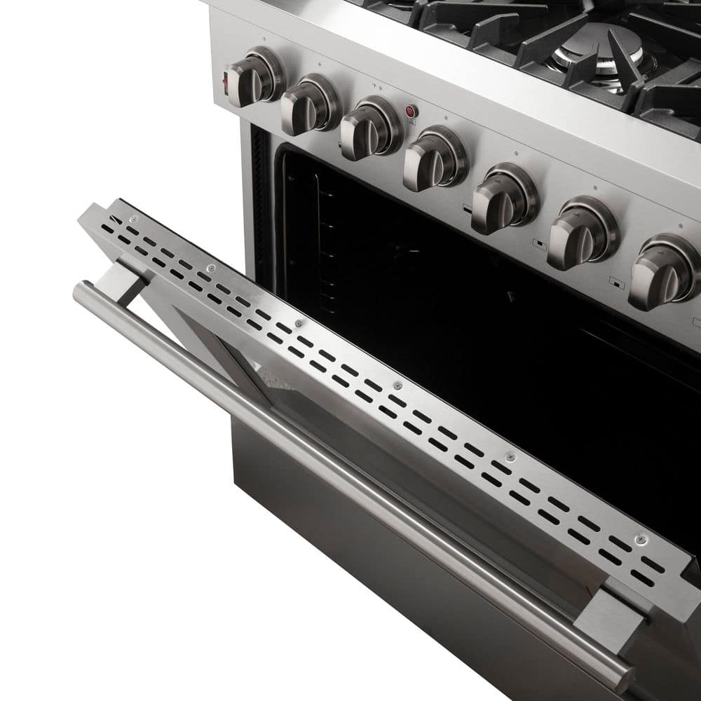 Galiano 36-inch Stainless Steel Dual Fuel Range with Griddle