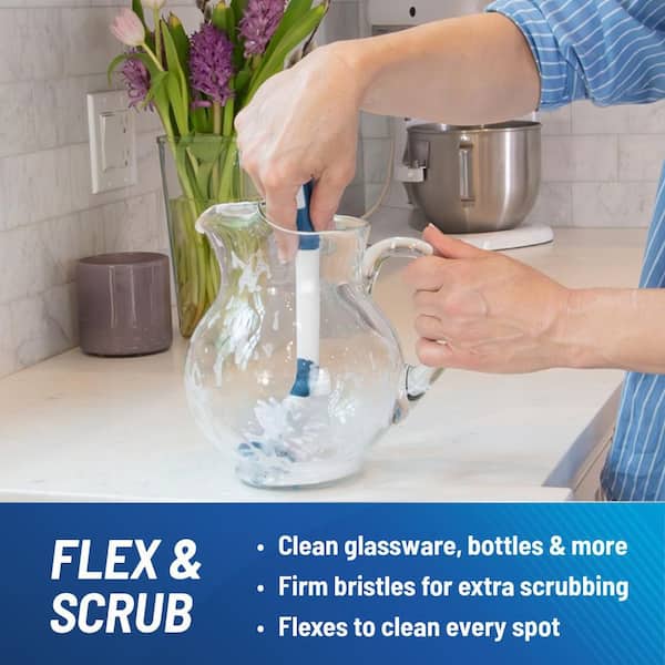 Plastic Flexible Glass and Bottle Brush
