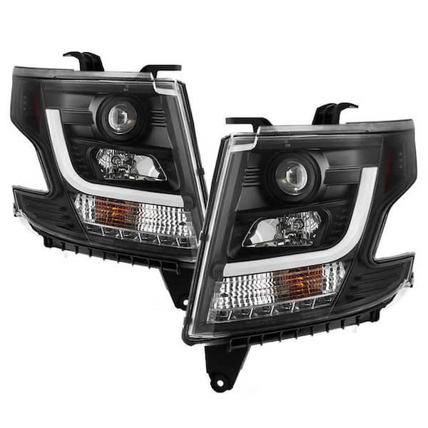 Chevy Tahoe / Suburban 2015 -2016 Projector Headlights - DRL LED - Black