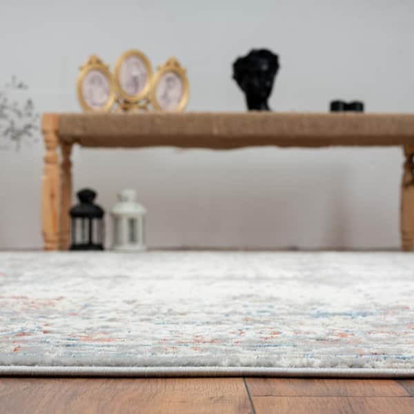 Faded Grays 7 ft. 6 in. x 9 ft. 6 in. Area Rug