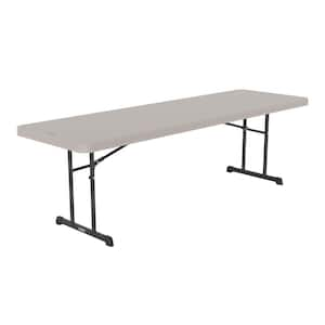 96 in. Putty Plastic Folding Utility Table