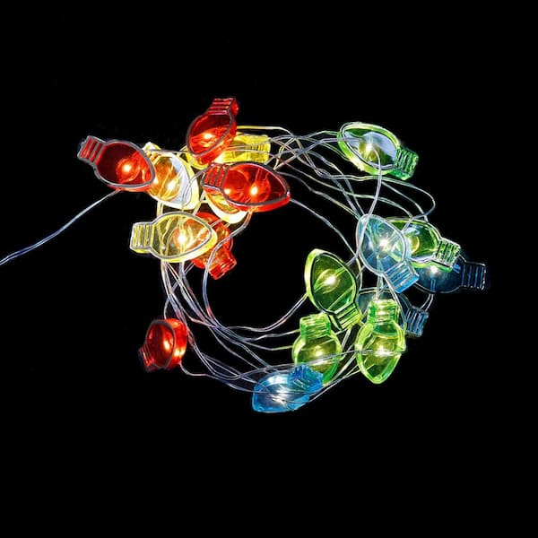 Home Accents Holiday 6 ft. Lighted Length with 18-Lights LED Warm White Bulb Ultra Wire Light