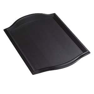 12 in. x 17 in. Polypropylene Bistro Serving and Food Court Tray in Black (Case of 12)