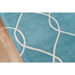 Bliss Teal 5 ft. x 8 ft. Indoor Area Rug