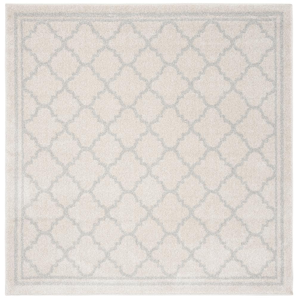 Amherst Beige/Light Gray 5 ft. x 5 ft. Square Multi-Trellis Border Area Rug price history on PriceWatchPro