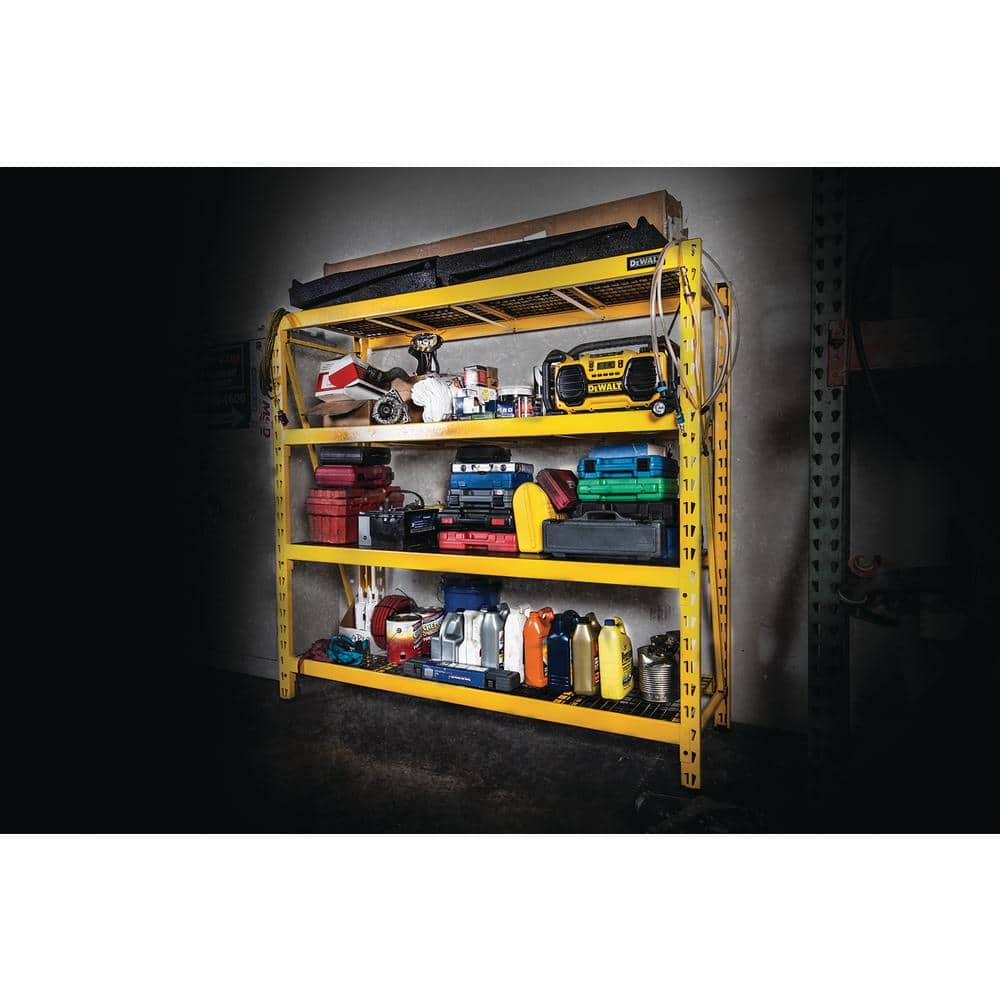 DeWalt 6-Foot Yellow Industrial 4-Shelf Storage Rack