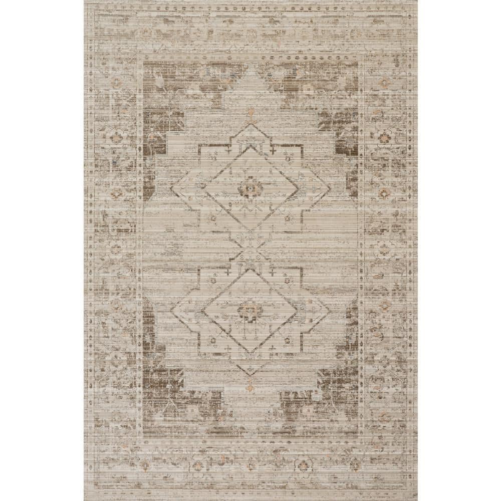 Lolita Faded Machine Washable Brown 5 ft. x 8 ft. Outdoor Area Rug price history on PriceWatchPro