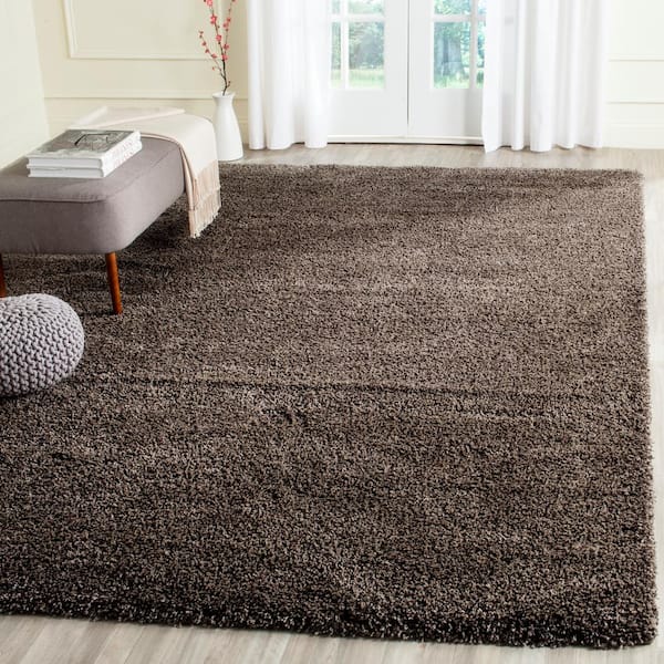 California Shag Mushroom 9 ft. x 12 ft. Solid Area Rug