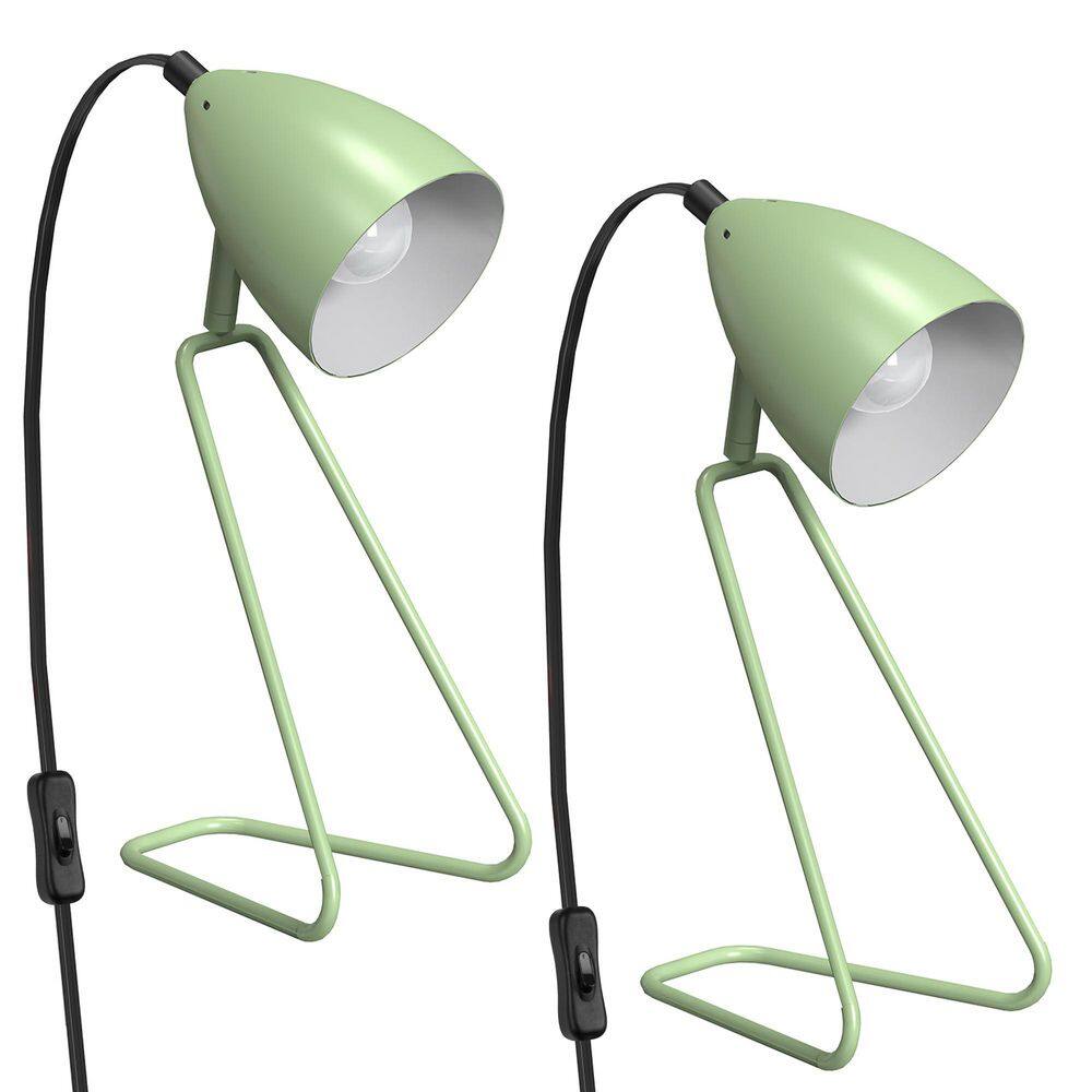 12.5 in. Modern Green Table Lamp Set of 2,350° Rotatable Small Desk Lamp for Study, Bedroom, Office, Dorm price history on PriceWatchPro