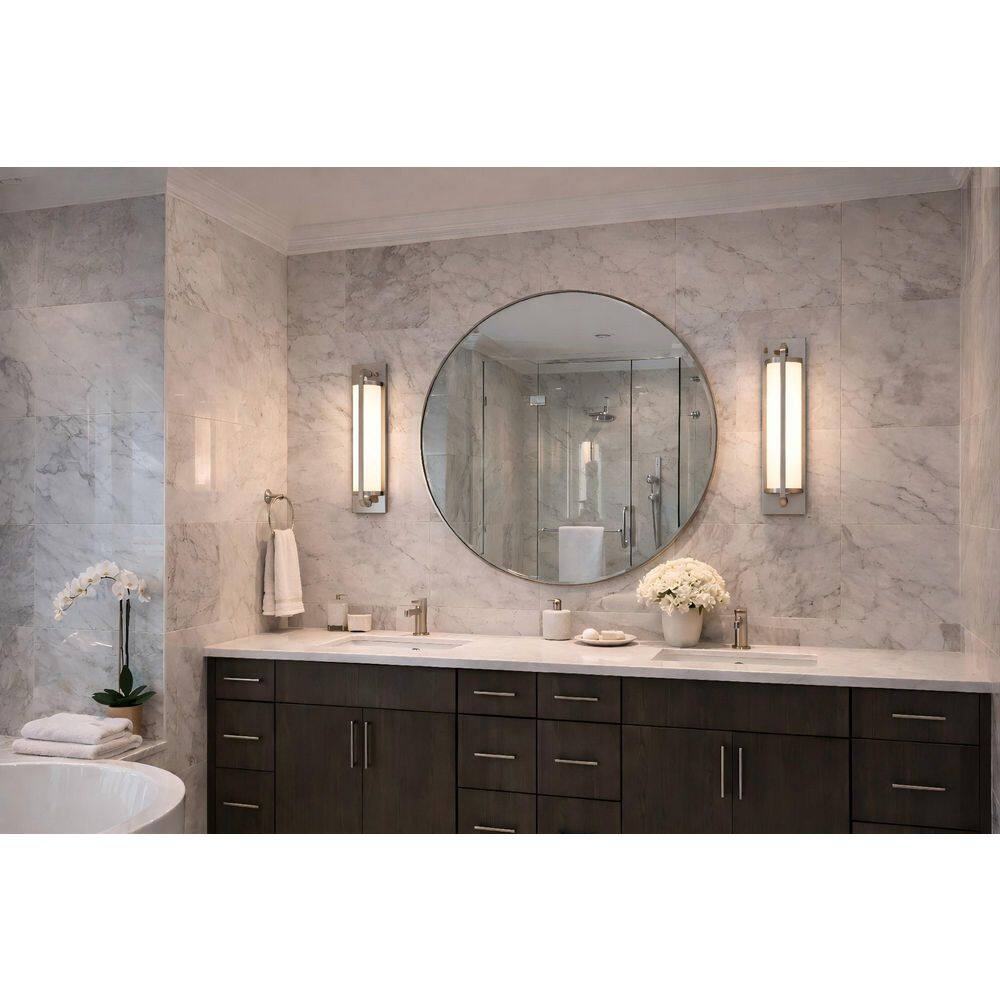 18 in. Brushed Nickel Integrated LED Modern/Contemporary Bathroom Vanity Light Bar price history on PriceWatchPro