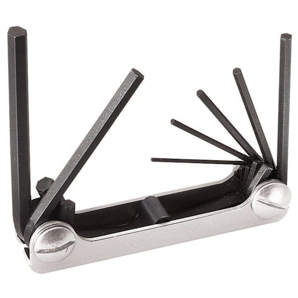 Klein Tools Folding Hex Key Set, 7-Key, Metric Sizes