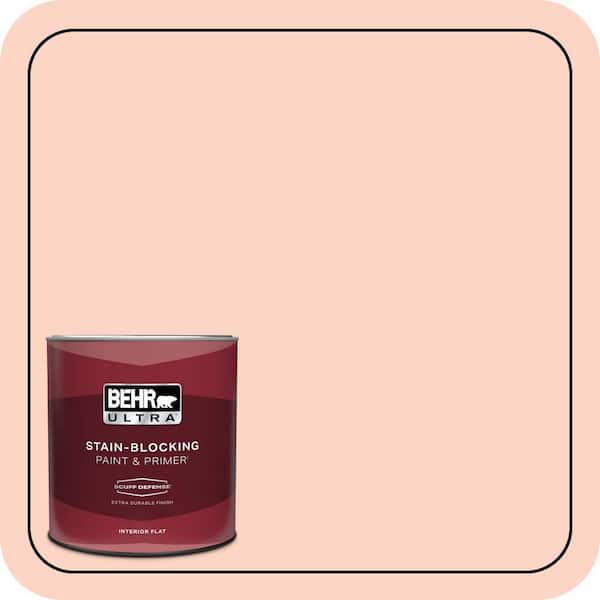 BEHR ULTRA 1 qt. #210A-2 Coral Dune Extra Durable Flat Interior Paint & Primer