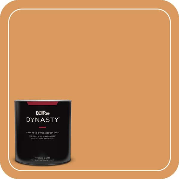 BEHR DYNASTY 1 qt. #M240-6 Stunning Gold Matte Interior Stain-Blocking Paint and Primer