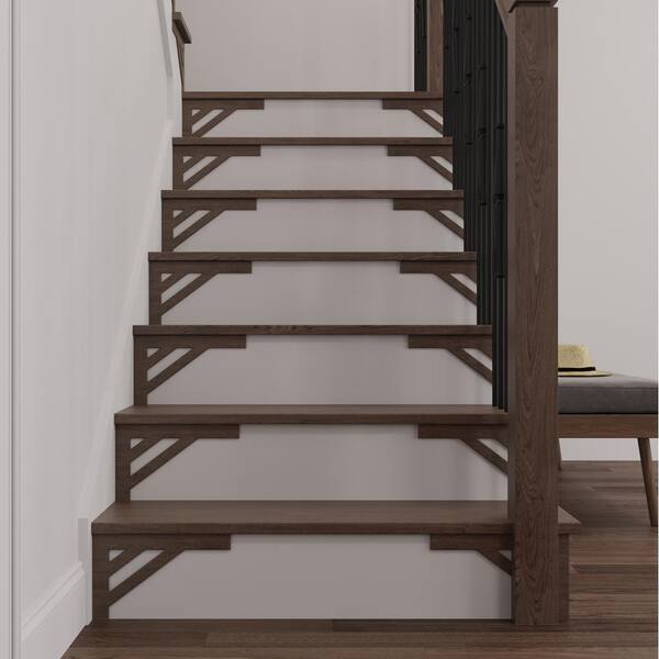 #53 8.125 in. x 11.50 in. x 0.25 in. Birch Stair Bracket Left
