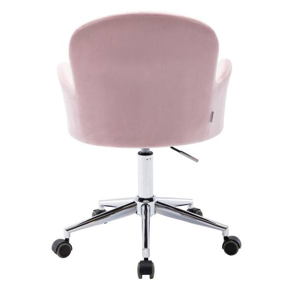 pale pink swivel chair