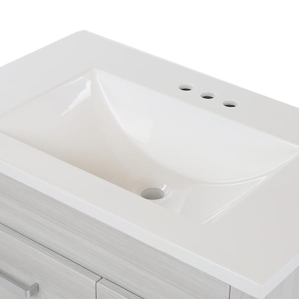 30'' Bathroom Vanity with Top Sink, Modern Bathroom – Home