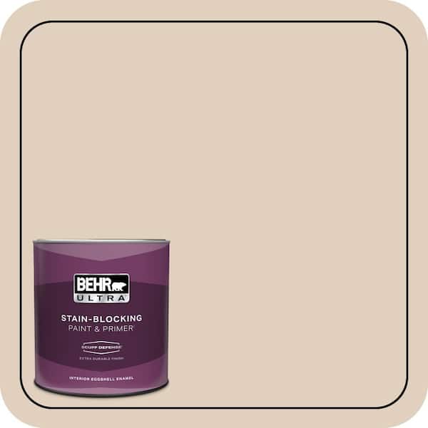 BEHR ULTRA 1 qt. #N240-2 Adobe Sand Extra Durable Eggshell Enamel Interior Paint & Primer