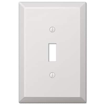 Hampton Bay Ansley 1 Gang Toggle Metal Wall Plate - Brushed Nickel 70TBNHB