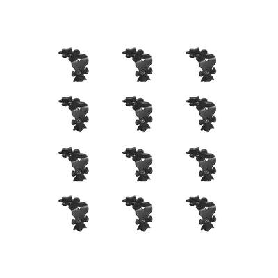 2 in. Black Galvanized Steel Rafter Clips (12-Pack)