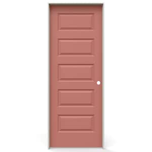 JELD-WEN 30 in. x 80 in. Rockport 5 Panel Right-Handed Hollow Core