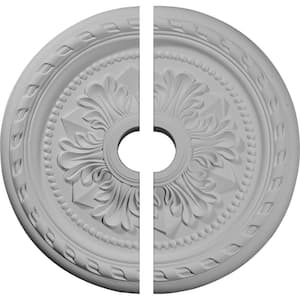 23-5/8 in. x 3-5/8 in. x 1-5/8 in. Palmetto Urethane Ceiling Medallion, 2-Piece (Fits Canopies up to 3-5/8 in.)