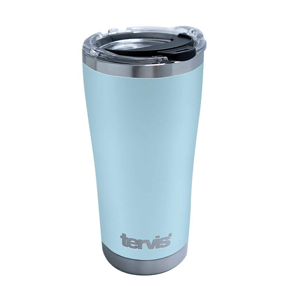 Tervis Powder Coated Stainless Steel Triple Walled Insulated  Tumbler Travel Cup Keeps Drinks Cold, 40oz with Deluxe Spout Lid, Berry  Blush: Tumblers & Water Glasses