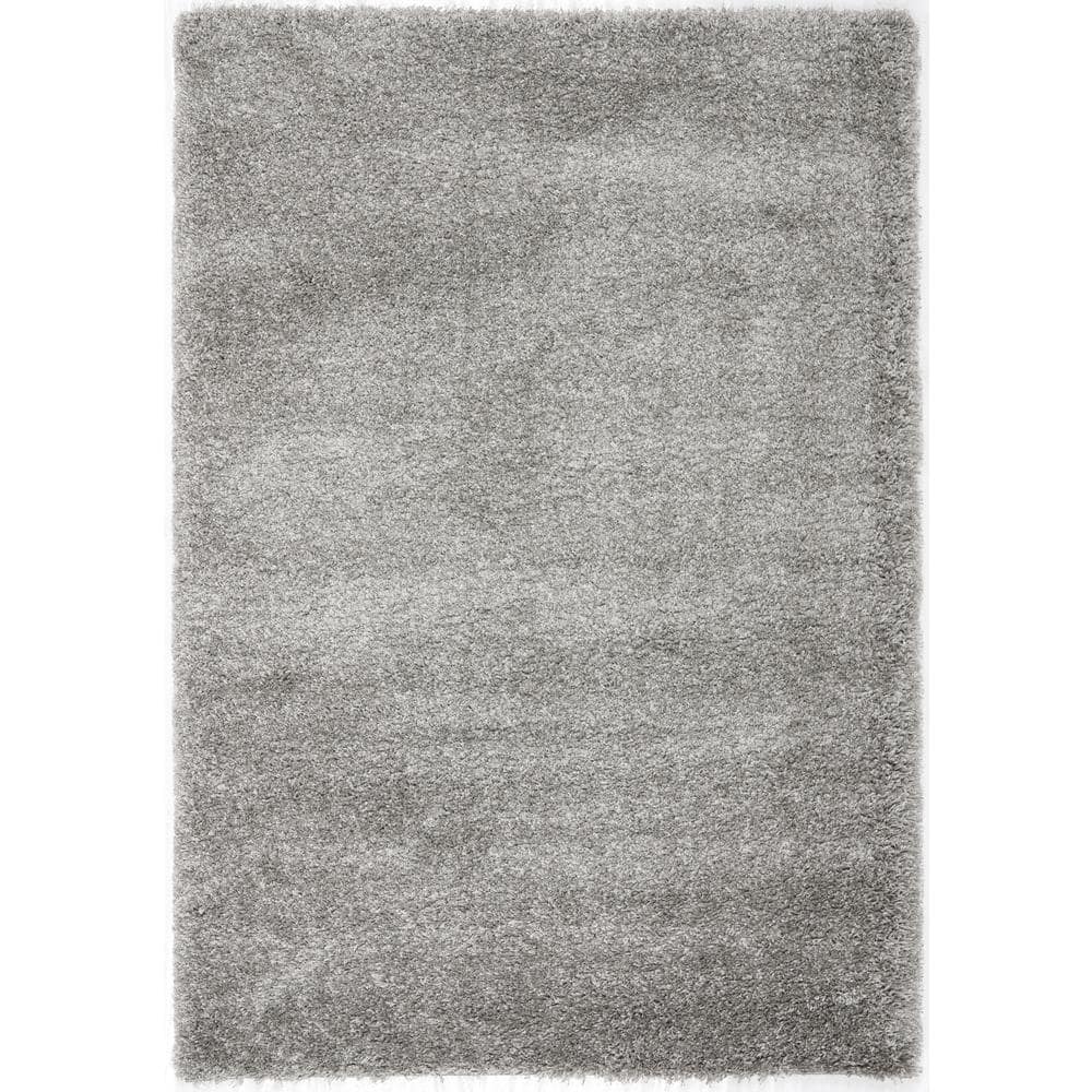 California Shag Silver Doormat 3 ft. x 5 ft. Solid Area Rug price history on PriceWatchPro