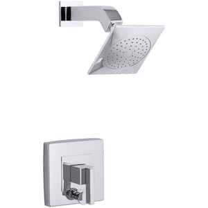Loure 1-Handle Shower Faucet Trim Kit with Diverter in Polished Chrome (Valve Not Included)