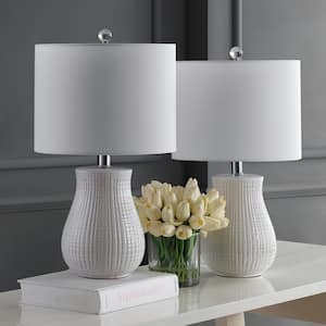 Dayton 21 in. White Table Lamp