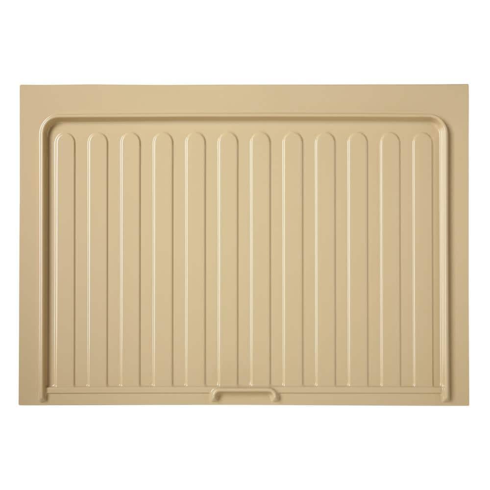 Metallic Silver Polymer Vanity Sink Base Drip Tray