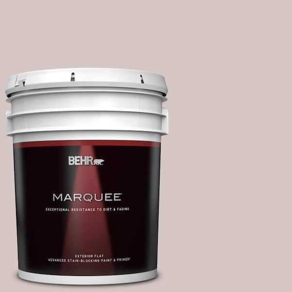 BEHR MARQUEE 5 gal. #730A-3 Lilac Tan Flat Exterior Paint & Primer