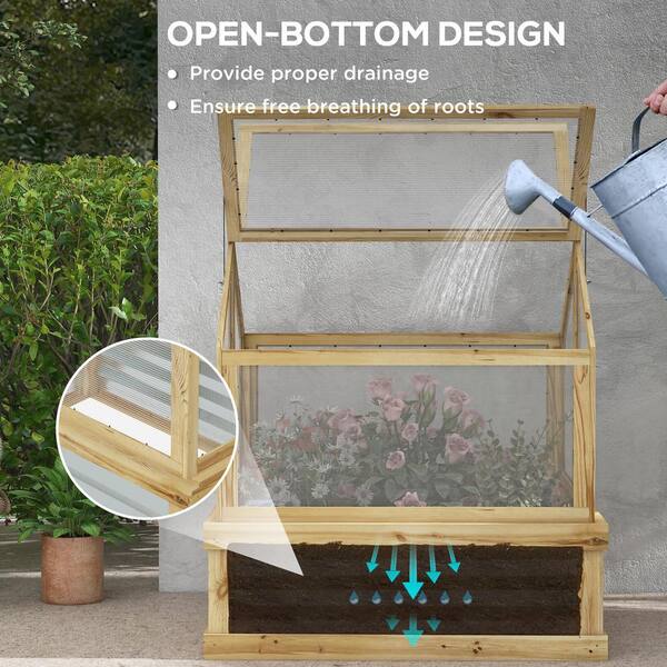 Outsunny 35.5 in. x 31.5 in. x 36 in. Fir Wood