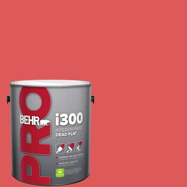 BEHR PRO 1 gal. #150B-6 Firecracker Dead Flat Interior Paint