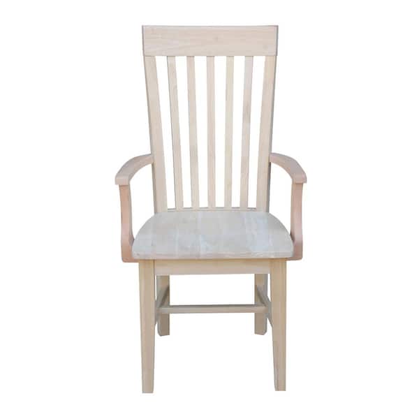 Unfinished Wood Mission Dining Chair