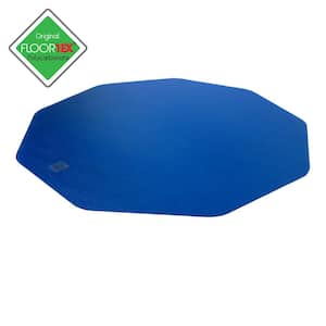 Colortex 9Mat Polycarbonate 9-Sided Blue Gaming E-Sport Chair Mat for Hard Floors - 38" x 39"